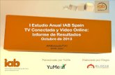 Estudio TV Conectada y Video  2013 en España