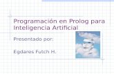 Programación en Prolog para Inteligencia Artificial