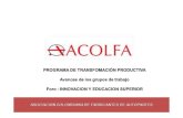 Foro Innovación y Educación Superior: Presentación Camilo Llinás - ACOLFA - Autopartes, energía y complementarios