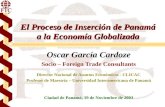 Inserción de Panamá a La Economía Globalizada