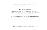 Jenniley Bonilla-Poemas Póstumos