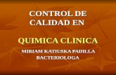Control de Calidad en Quimica clinica
