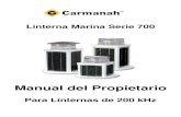 Manual Linternas Marinas serie 700 Español