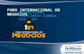1er Foro Internacional de Negocios TecMilenio Campus Culiacan