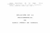 Genealogia de Garci Perez de Vargas