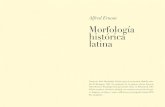Morfología histórica latina, de Alfred Ernout