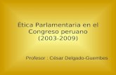 CDG - Proceso de Ética Parlamentaria (PERU)