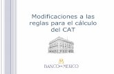 Nuevas reglas de cálculo del Costo Anual Total (CAT) - Banco de México