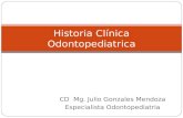 Historia Clínica odontopediatria