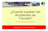 Clasificacion de los accidentes viales y sus costos. Networkvial-Mexico