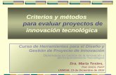 5-Criterios evaluación proyectos de innovación-Tostes-13-01-10