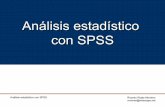 Análisis Con SPSS / Statistical Analysis using SPSS