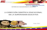 LA DIRECCIÓN CIENTÍFICA EDUCACIONAL  EN LA SUPERVISION EDUCATIVA