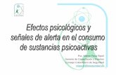 Efectos psicológicos y señales de alerta en el consumo de sustancias psicoactivas