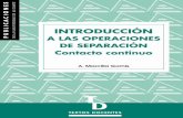 Marcilla Gomis A. 1999 (I)- Introducción a las operaciones de separación Contacto continuo