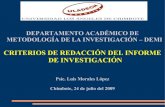 07 Criterios de Redaccion Del Informe de Investigacion