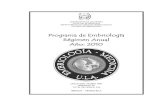 Embriologia: Programacion Anuela 1er Año de Medicina. Universidad de los Andes