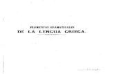 Elementos Gramatica de La Lengua Griega Buen Curso de Griego Antiguo