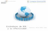 RSE - Estándares de RSE y su Efectividad