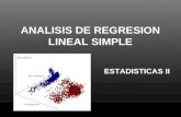 Analisis de Regresion Lineal Simple