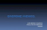 SINDROME ANEMICO