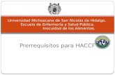 Prerrequisitos HACCP