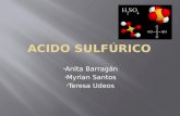 Exposición de ácido sulfúrico: aplicaciones, presentación comercial y hoja de seguridad