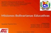 Misiones Bolivarianas Educativas