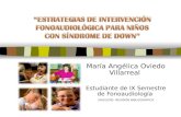 ESTRATEGIAS DE INTERVENCIÓN FONOAUDIOLÓGICA PARA NIÑOS CON X