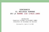 Seminario 17025 - Recursos Humanos [Alvaro Villalobos