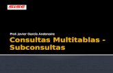 Clase 07- Consultas Multitablas - Subconsultas