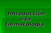 Introduccion a La Farmacologia