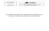 NRF-036-PEMEX-2003-Clasificacion de areas peligrosas y seleccion de equipo electrico