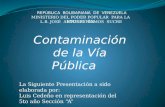 Contaminacion en Las Vias Publicas