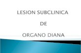 Lesión Subclínica de Órgano Diana
