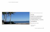 Estudio de Ordenamiento Territorial Particularizado Playa de Cedeño Honduras