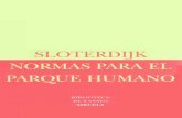 Peter Sloterdijk - «Normas para el parque humano»