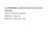 Richard Layard, La Felicidad[1]