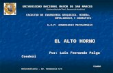 Alto Horno  (clase magistral) _ autor: Ing Luis Palga Condori