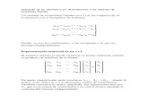 Aplicación de las matrices y los determinantes a los sistemas de ecuaciones lineales