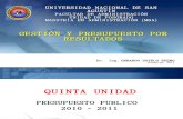Diapositivas Maestria Admin is Trac Ion - QUINTA UNIDAD - Presu[1]