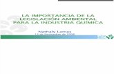 Importancia de la Legislación Ambiental para la industria química, por Nathaly Lamas