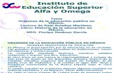 ORIGENES DE LA EDUCACION PUBLICA EN MEXICO