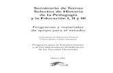 CUARTO SEMINARIO DE TEMAS SELECTOS DE HISTORIA DE LA PEDAGOGÍA I, II Y III