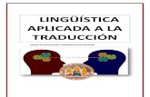 Lingüística aplicada a la traducción - APUNTES TEI 2011-2012