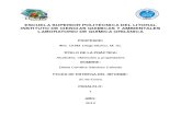 Informe de laboratorio de química orgánica: Alcoholes, obtención y propiedades ESPOL