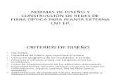 NORMA CONSTRUCTIVA Y DE DISEÑO FIBRA OPTICA