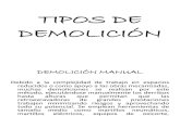 TIPOS DE DEMOLICIÓN