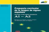 Propuesta curricular de la lengua de signos Española