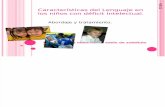 Características del Lenguaje en los niños con déficit